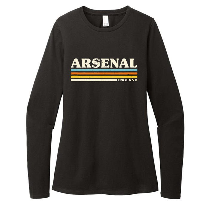 Retro Stripe Arsenal Womens CVC Long Sleeve Shirt