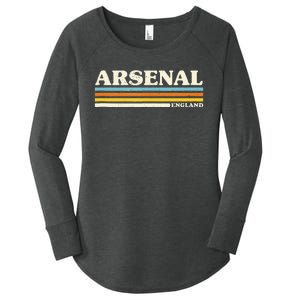 Retro Stripe Arsenal Women's Perfect Tri Tunic Long Sleeve Shirt