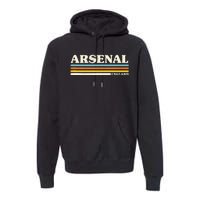 Retro Stripe Arsenal Premium Hoodie