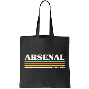 Retro Stripe Arsenal Tote Bag