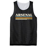 Retro Stripe Arsenal Mesh Reversible Basketball Jersey Tank