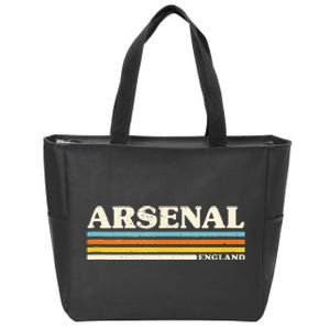 Retro Stripe Arsenal Zip Tote Bag