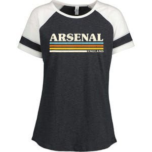 Retro Stripe Arsenal Enza Ladies Jersey Colorblock Tee