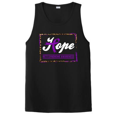 Rett Syndrome Awareness Hope Warrior Support Purple Ribbon Cute Gift PosiCharge Competitor Tank