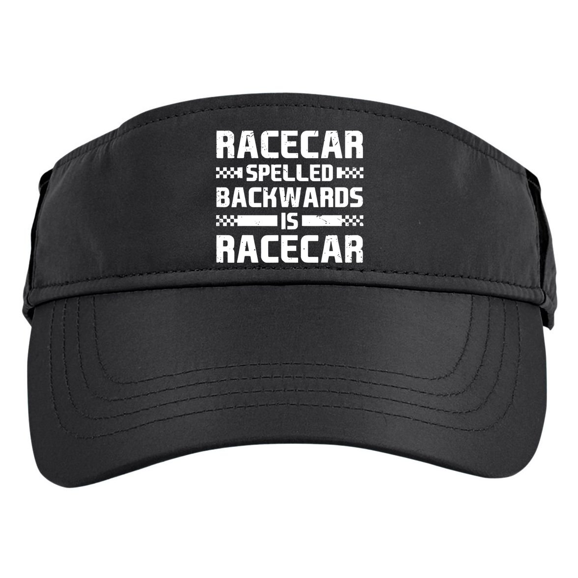 Racecar Spelled Backwards Is Racecar Adult Drive Performance Visor
