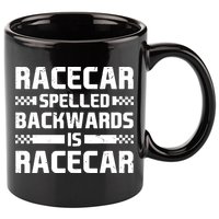 Racecar Spelled Backwards Is Racecar 11oz C Handle Ceramic Mug