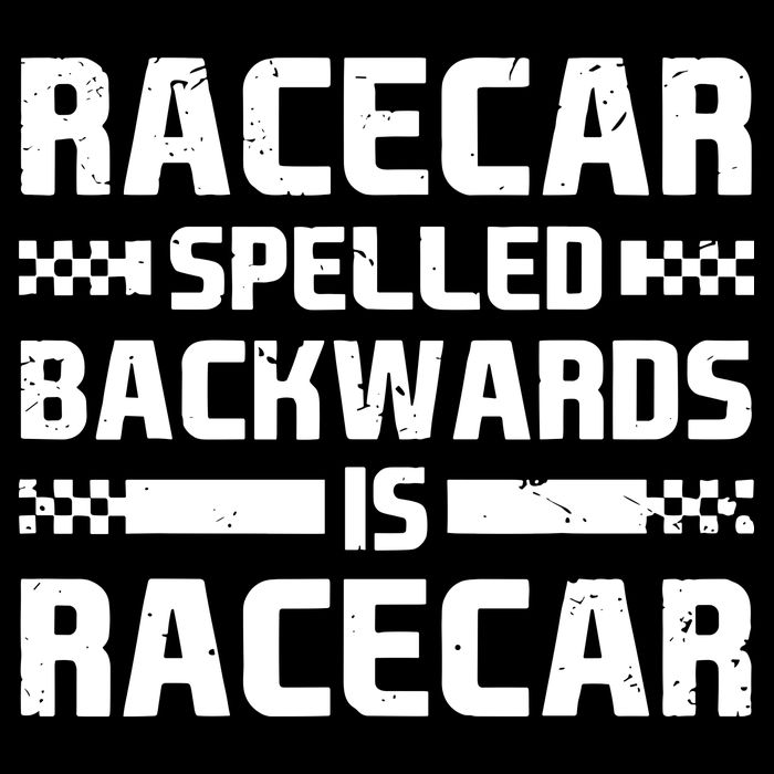 Racecar Spelled Backwards Is Racecar Wool Snapback Cap