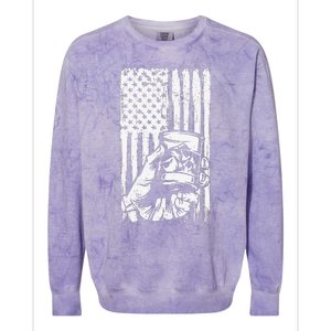 Retro Scotch Bourbon Whisky 4th of July Colorblast Crewneck Sweatshirt