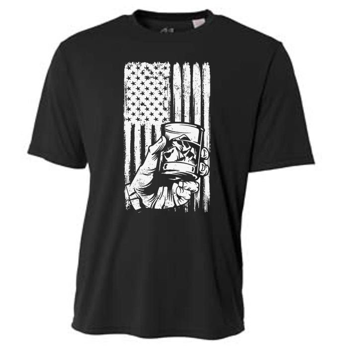 Retro Scotch Bourbon Whisky 4th of July Cooling Performance Crew T-Shirt