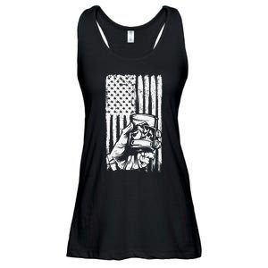 Retro Scotch Bourbon Whisky 4th of July Ladies Essential Flowy Tank