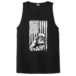 Retro Scotch Bourbon Whisky 4th of July PosiCharge Competitor Tank