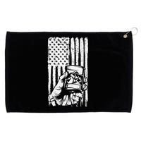 Retro Scotch Bourbon Whisky 4th of July Grommeted Golf Towel