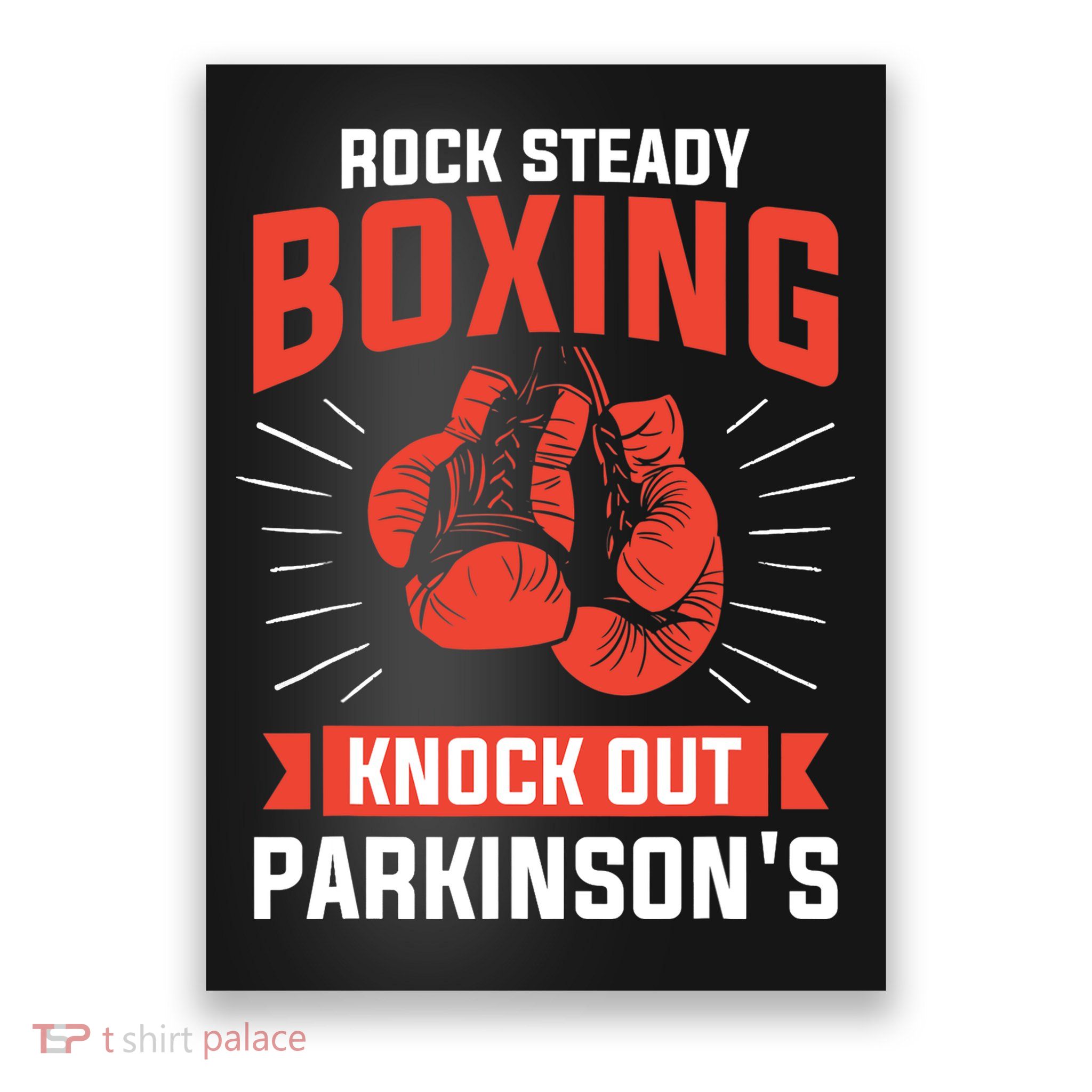 Rock Steady Boxing Knock Out Parkinson's Boxer Poster