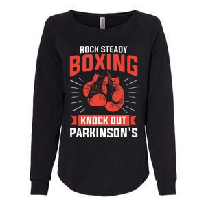 Rock Steady Boxing Knock Out Parkinson's Boxer Womens California Wash Sweatshirt