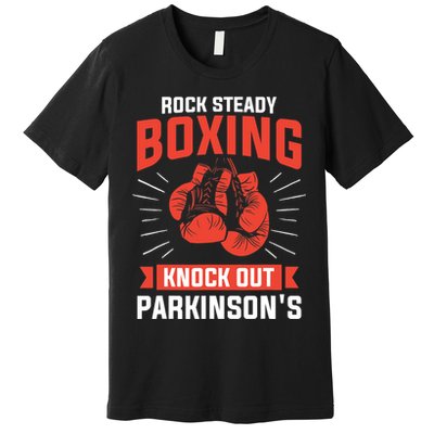 Rock Steady Boxing Knock Out Parkinson's Boxer Premium T-Shirt