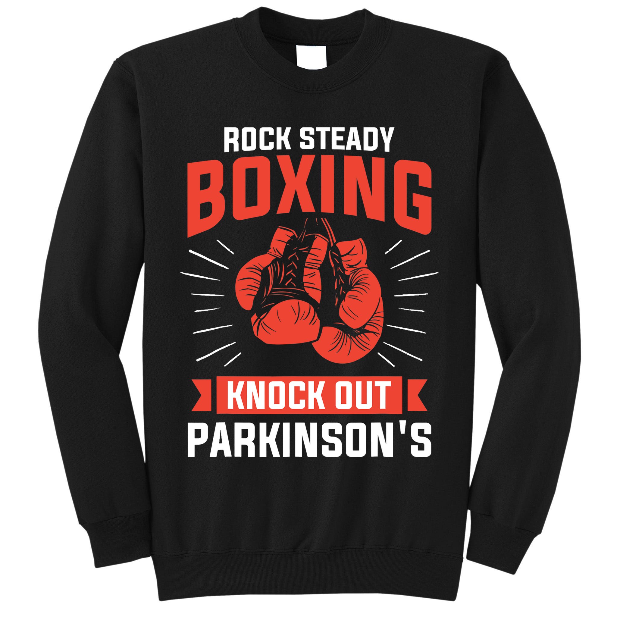 Rock Steady Boxing Knock Out Parkinson's Boxer Tall Sweatshirt