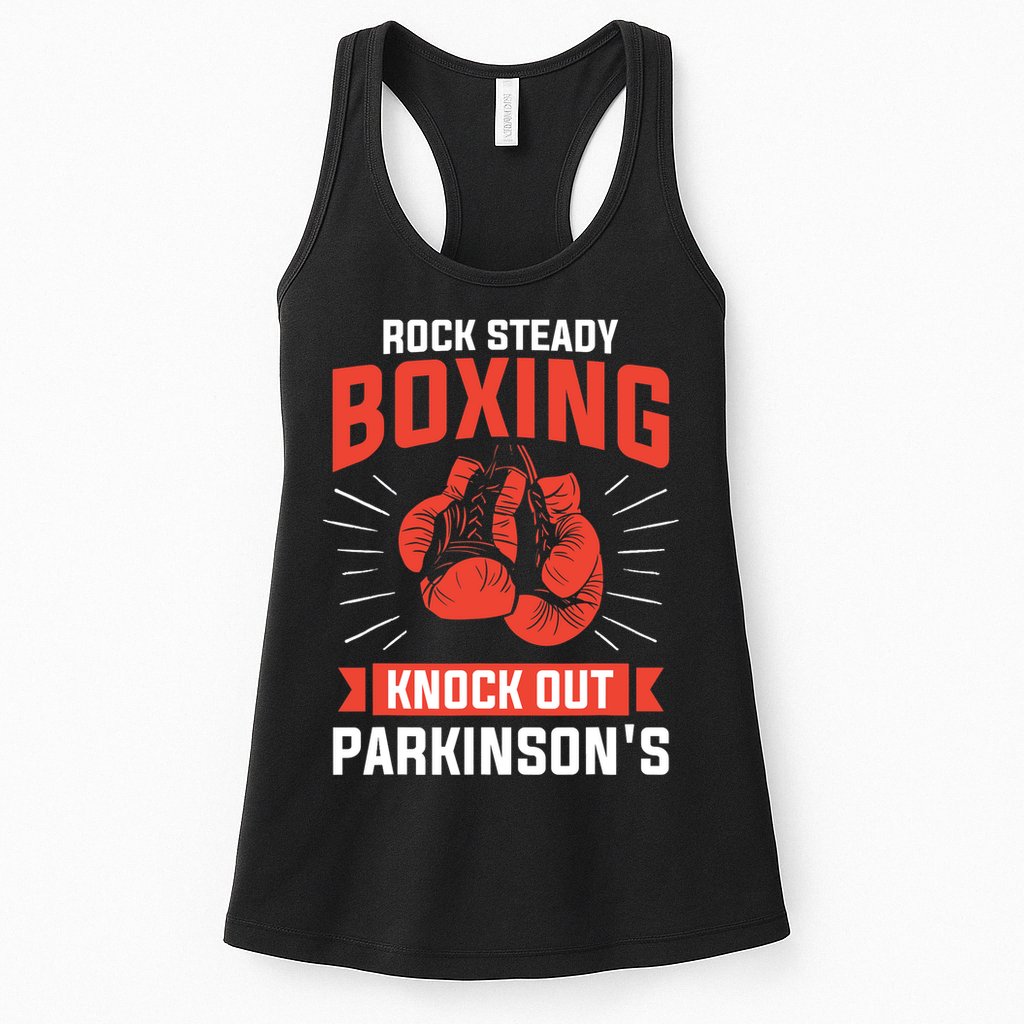 Rock Steady Boxing Knock Out Parkinson's Boxer Womens Tank Top