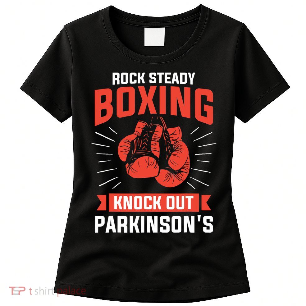 Rock Steady Boxing Knock Out Parkinson's Boxer Womens T-Shirt