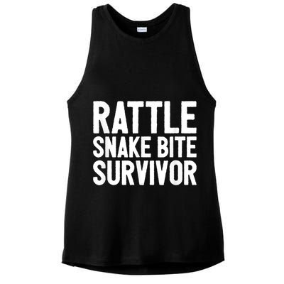 Rattle Snake Bite Survivor Rattlesnake Hospital Ladies PosiCharge Tri-Blend Wicking Tank