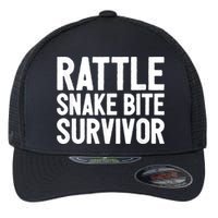 Rattle Snake Bite Survivor Rattlesnake Hospital Flexfit Unipanel Trucker Cap