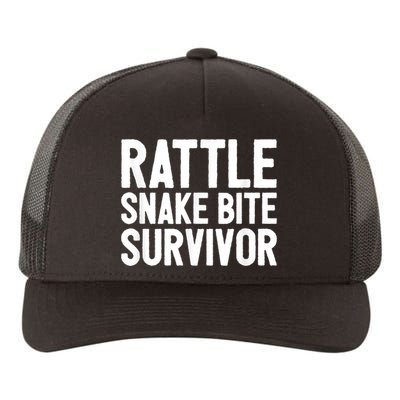 Rattle Snake Bite Survivor Rattlesnake Hospital Yupoong Adult 5-Panel Trucker Hat