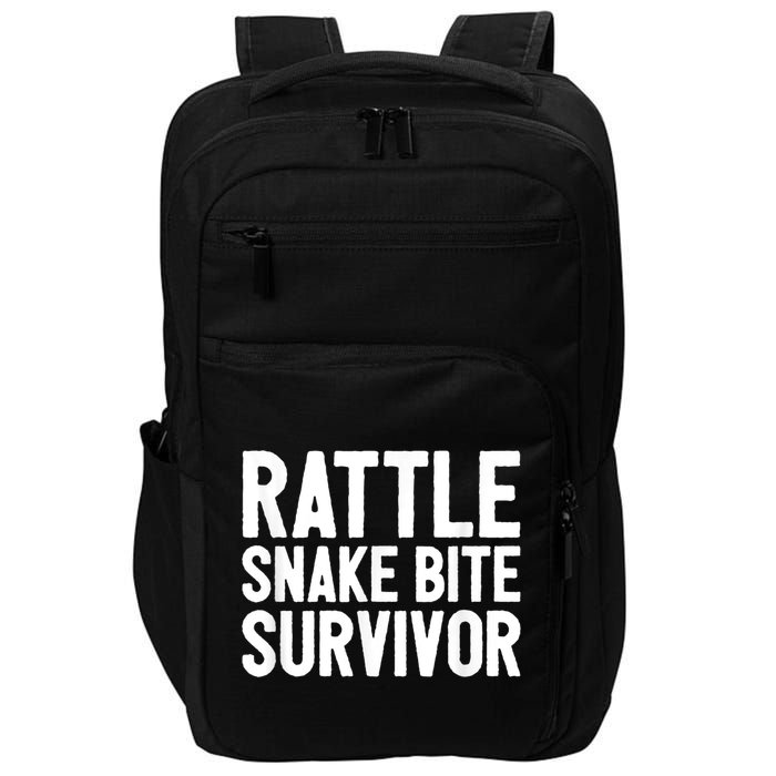 Rattle Snake Bite Survivor Rattlesnake Hospital Impact Tech Backpack