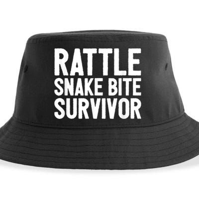 Rattle Snake Bite Survivor Rattlesnake Hospital Sustainable Bucket Hat