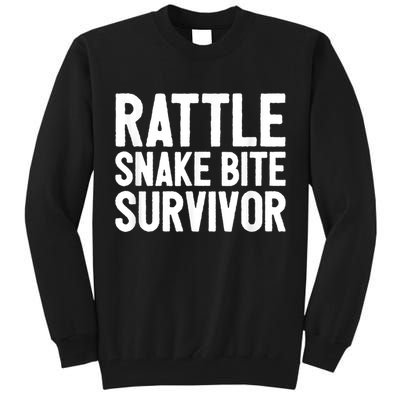 Rattle Snake Bite Survivor Rattlesnake Hospital Tall Sweatshirt