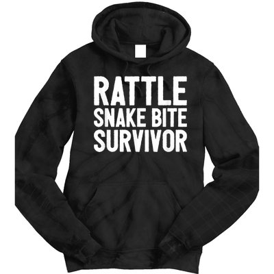 Rattle Snake Bite Survivor Rattlesnake Hospital Tie Dye Hoodie