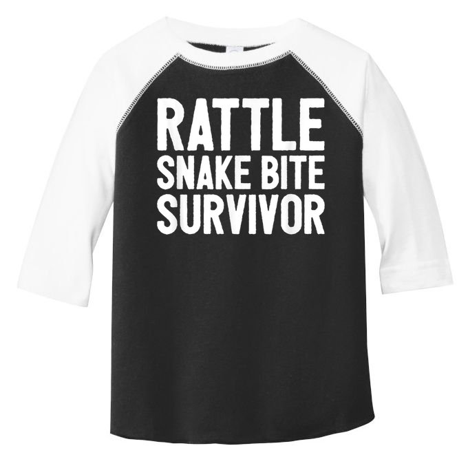 Rattle Snake Bite Survivor Rattlesnake Hospital Toddler Fine Jersey T-Shirt