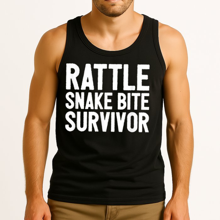 Rattle Snake Bite Survivor Rattlesnake Hospital Tank Top