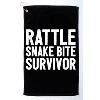 Rattle Snake Bite Survivor Rattlesnake Hospital Golf Towel