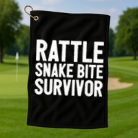 Rattle Snake Bite Survivor Rattlesnake Hospital Golf Towel