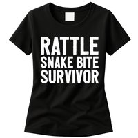 Rattle Snake Bite Survivor Rattlesnake Hospital Womens T-Shirt