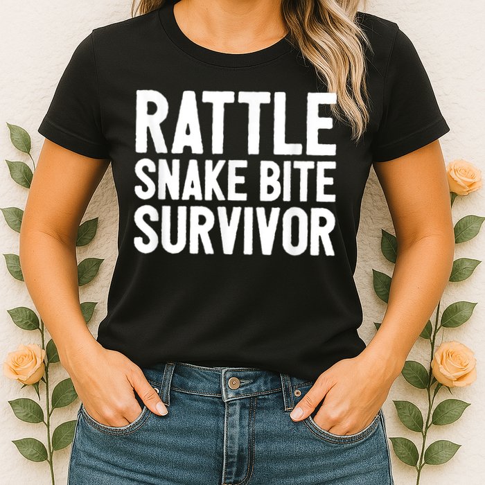 Rattle Snake Bite Survivor Rattlesnake Hospital Womens T-Shirt