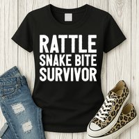 Rattle Snake Bite Survivor Rattlesnake Hospital Womens T-Shirt