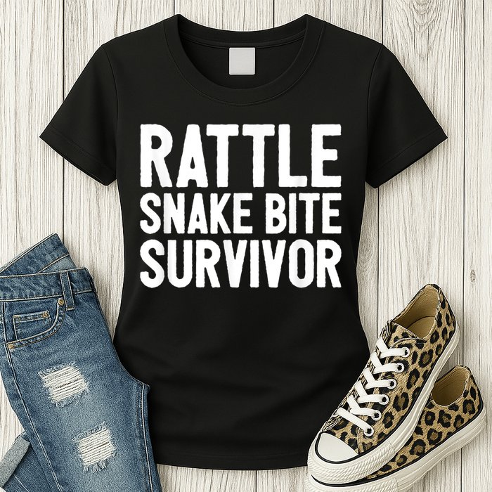 Rattle Snake Bite Survivor Rattlesnake Hospital Womens T-Shirt