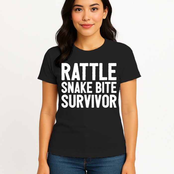 Rattle Snake Bite Survivor Rattlesnake Hospital Womens T-Shirt