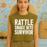 Rattle Snake Bite Survivor Rattlesnake Hospital Garment-Dyed Women's Muscle Tee