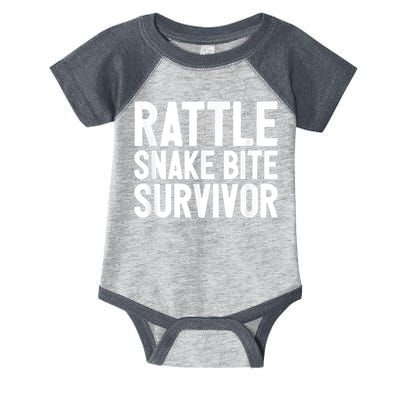 Rattle Snake Bite Survivor Rattlesnake Hospital Infant Baby Jersey Bodysuit