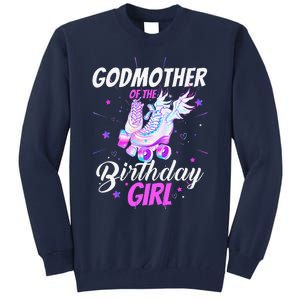 Roller Skate Birthday Godmother Funny Roller Skating Party Tall Sweatshirt