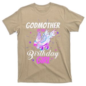 Roller Skate Birthday Godmother Funny Roller Skating Party T-Shirt