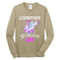 Roller Skate Birthday Godmother Funny Roller Skating Party Tall Long Sleeve T-Shirt