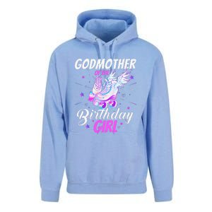 Roller Skate Birthday Godmother Funny Roller Skating Party Unisex Surf Hoodie