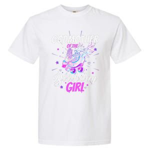 Roller Skate Birthday Godmother Funny Roller Skating Party Garment-Dyed Heavyweight T-Shirt