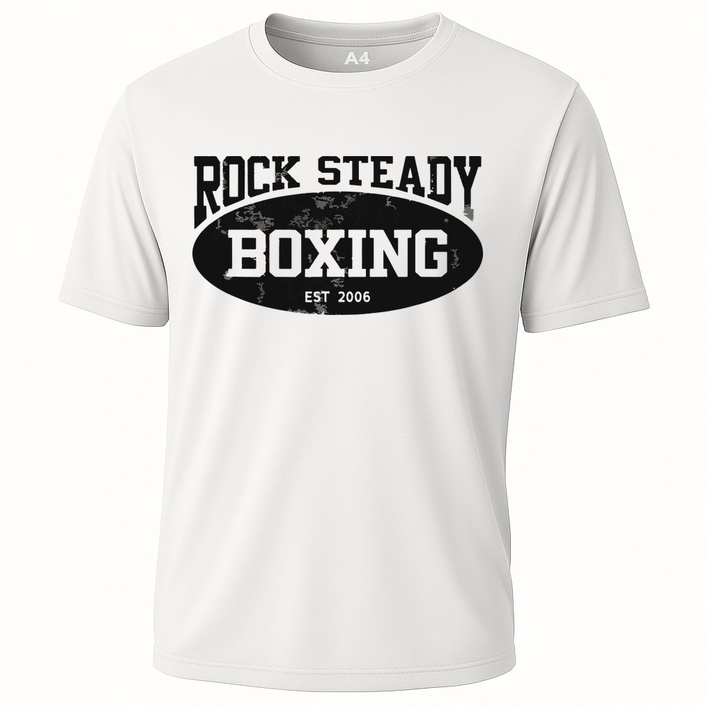 Rock Steady Boxing Parkinsons Vintage Gym Cooling Performance Crew T-Shirt