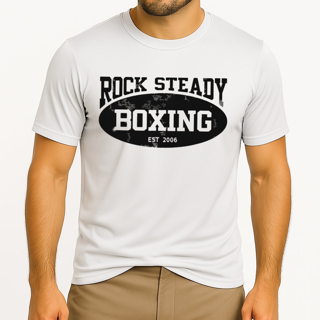 Rock Steady Boxing Parkinsons Vintage Gym Cooling Performance Crew T-Shirt