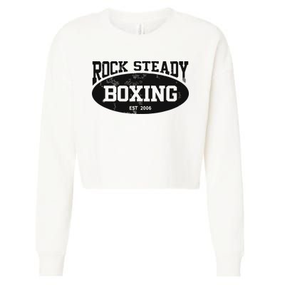 Rock Steady Boxing Parkinsons Vintage Gym Cropped Pullover Crew