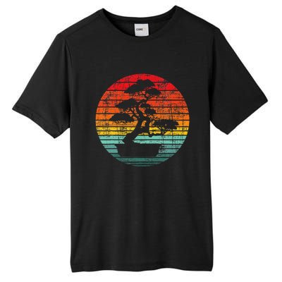 Retro Sunset Bonsai Tree Gardener Japan Japanese Culture Tall Fusion ChromaSoft Performance T-Shirt