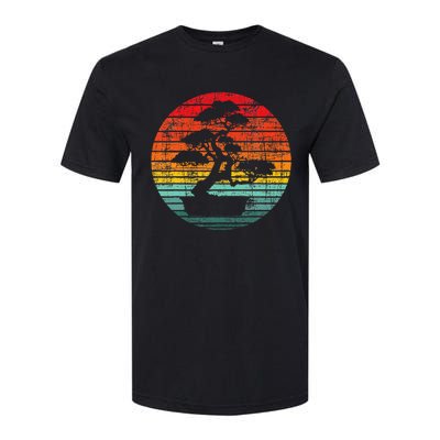 Retro Sunset Bonsai Tree Gardener Japan Japanese Culture Softstyle CVC T-Shirt